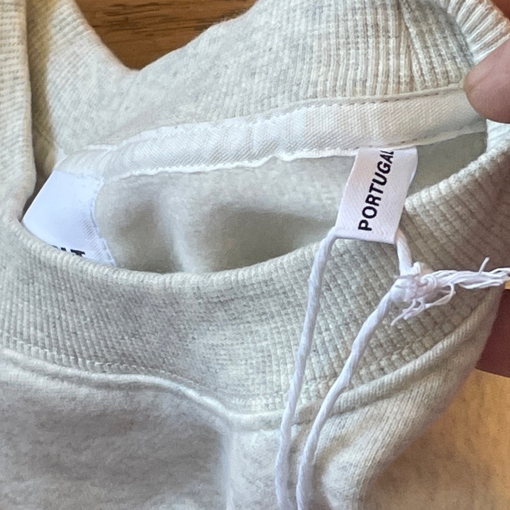 Isabel Marant Logo Pink Cream Sweatshirt Pullover Graphic Sweater Size M - Picture 6 of 8